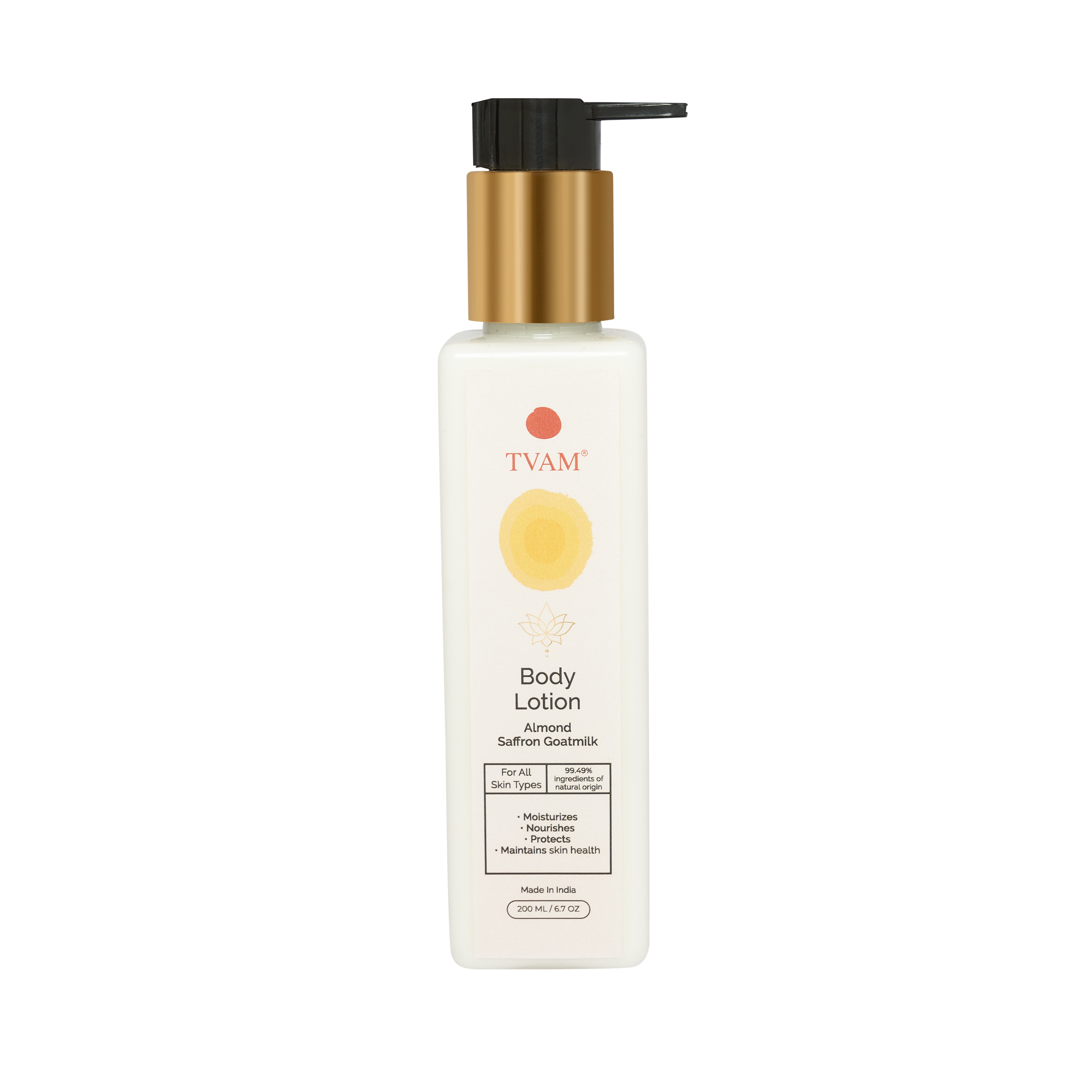 Almond Saffron Goats Milk - All Natural Body Lotion