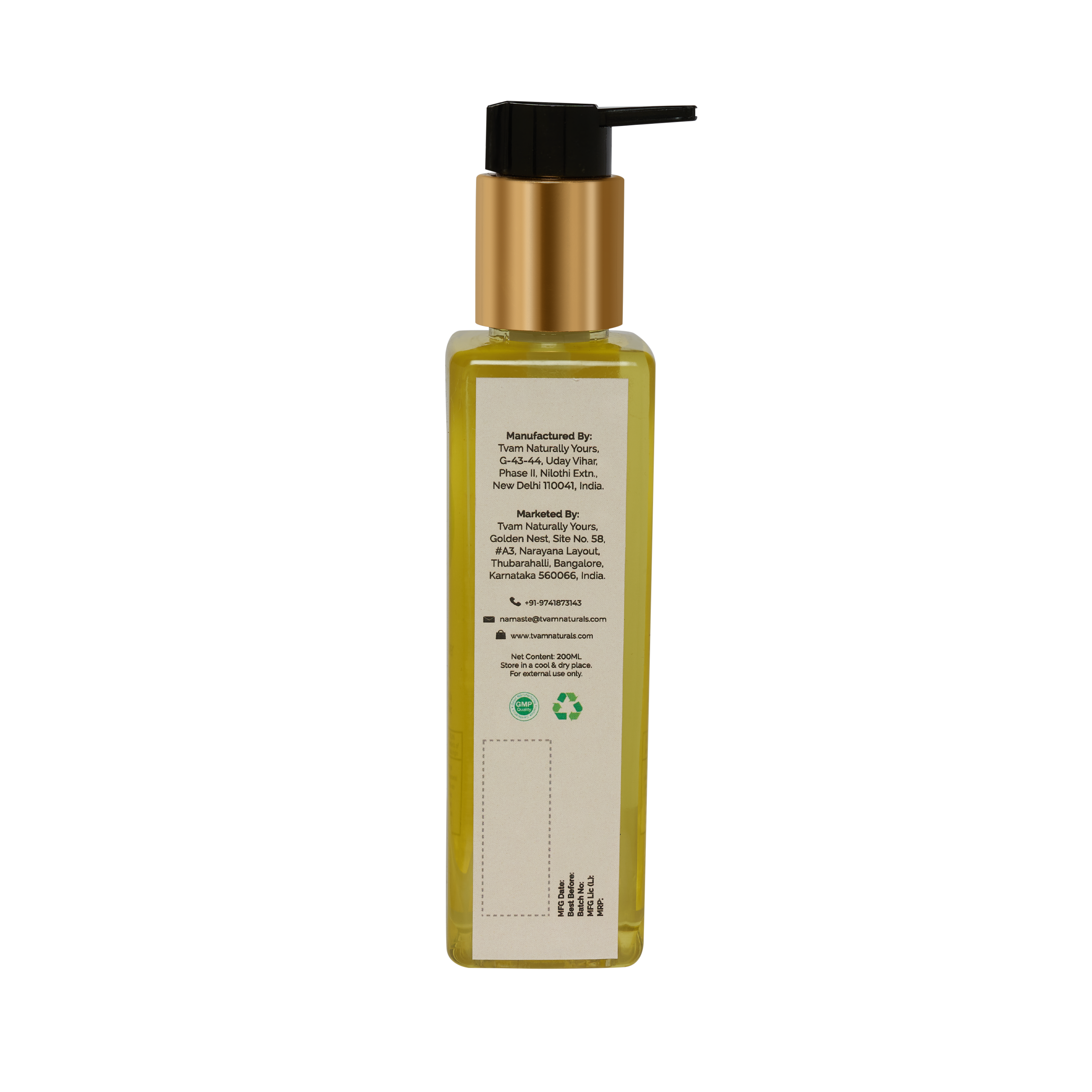 Organic Aromatherapy Shower Gel - Ginger Lily & Turmeric