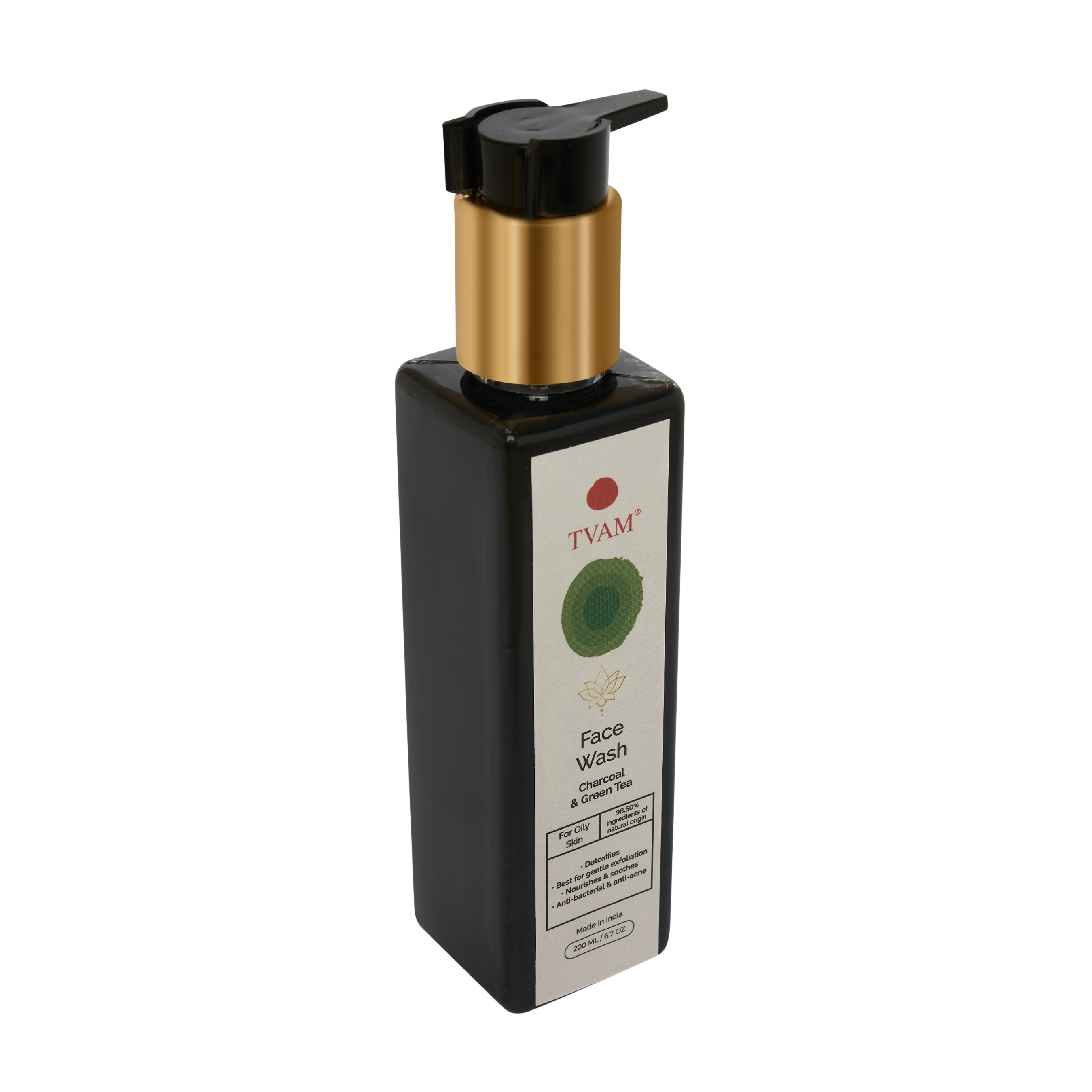 Charcoal Green Tea All Natural Face Wash