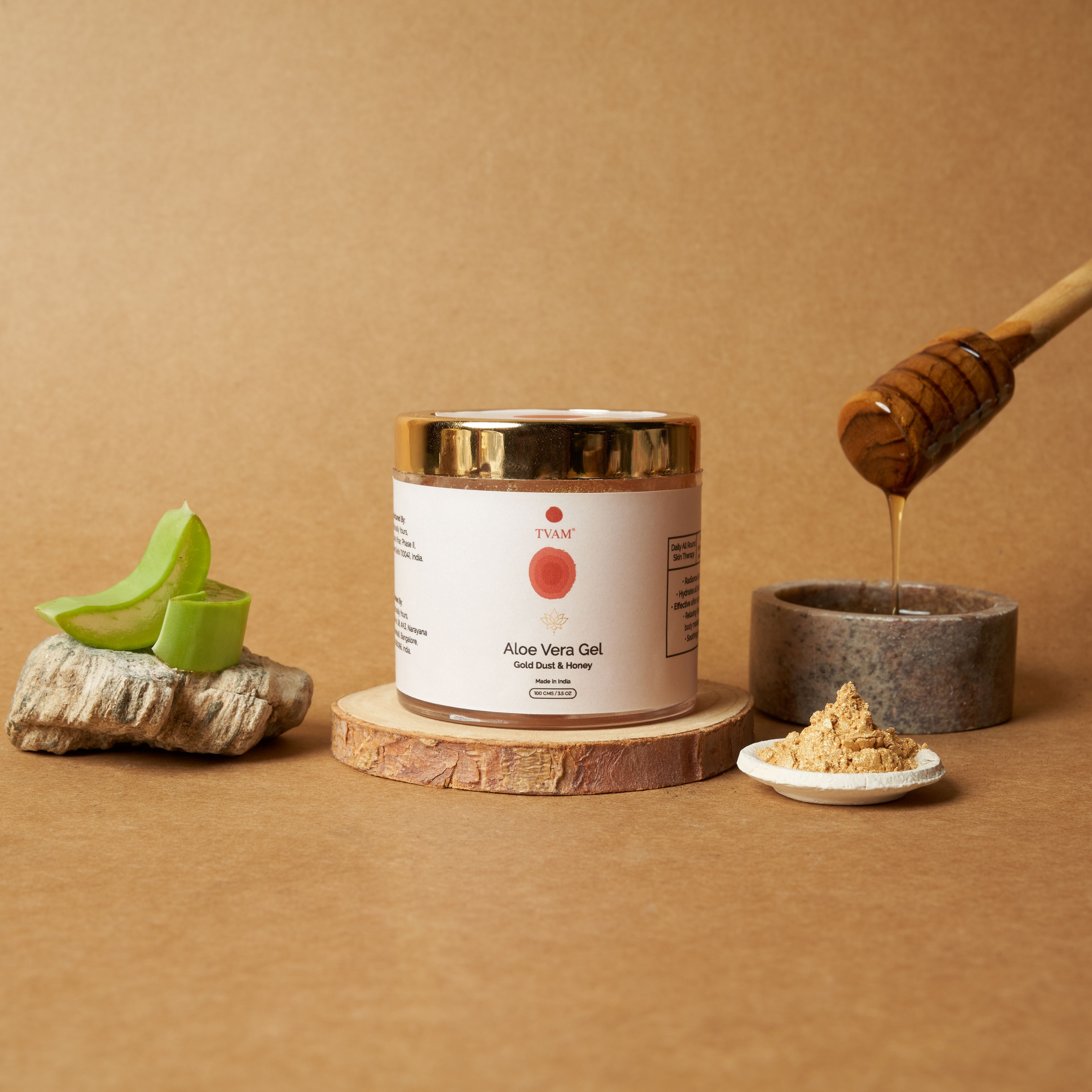 24 Carat Gold Dust Aloe Vera Gel with Honey