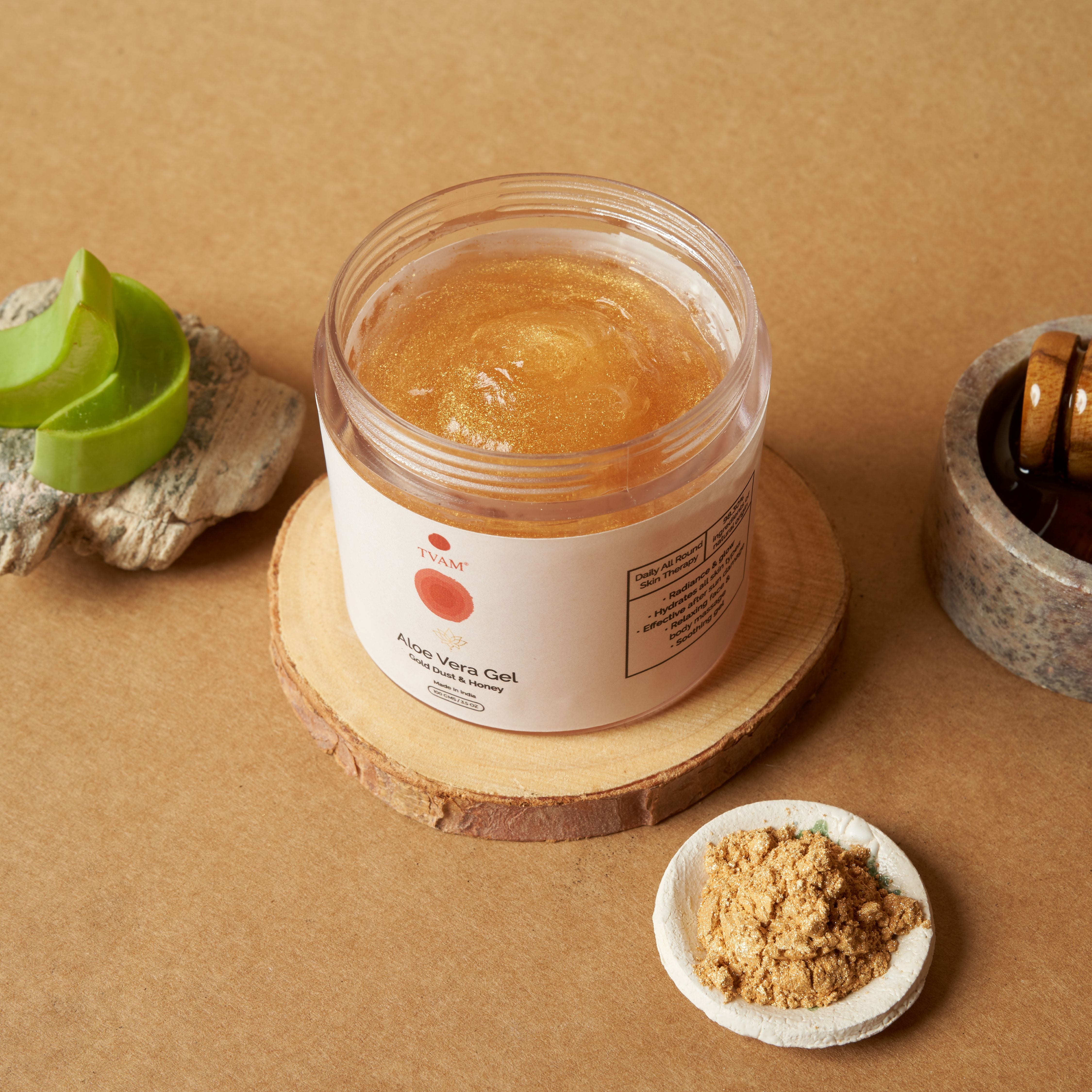 24 Carat Gold Dust Aloe Vera Gel with Honey