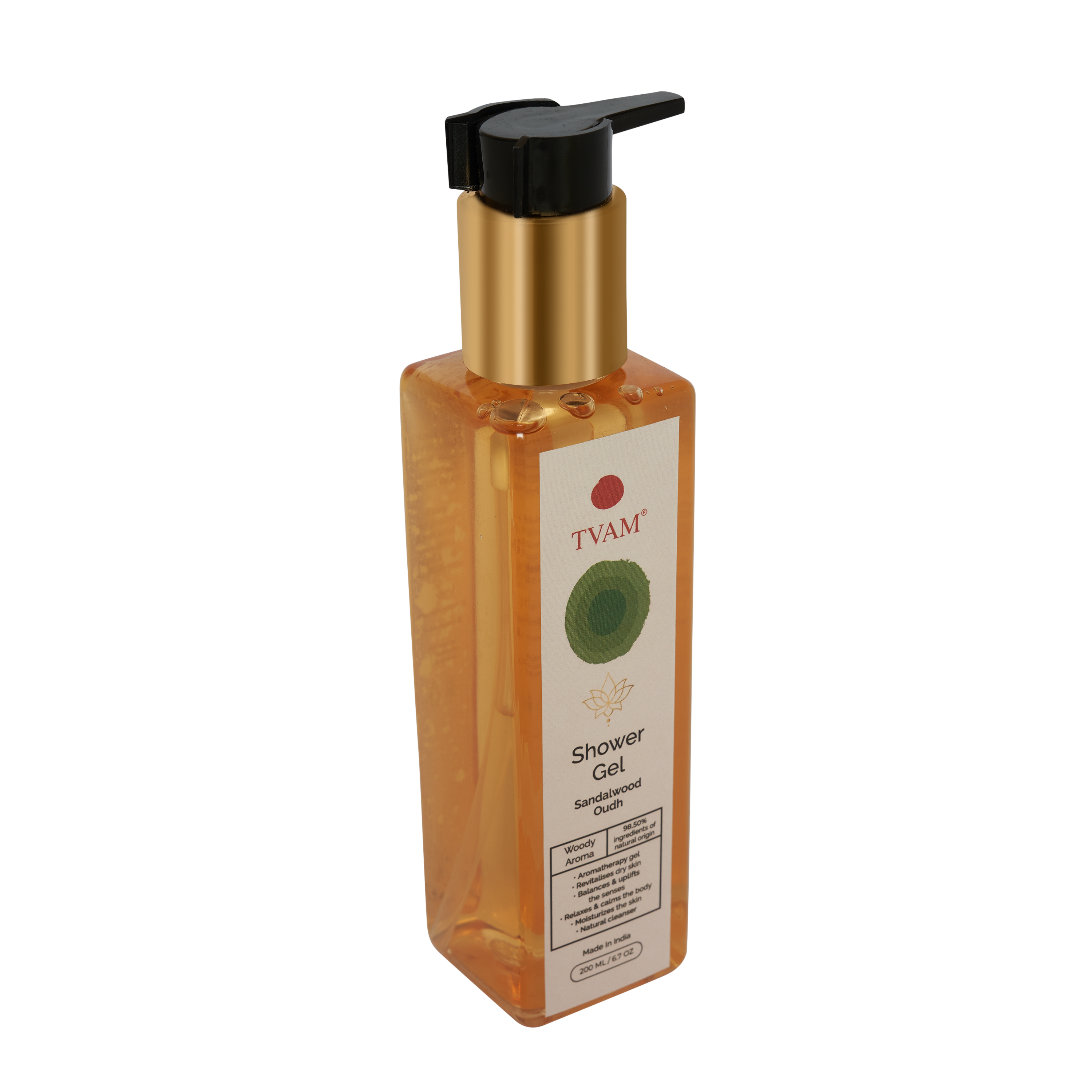 Organic Aromatherapy Shower Gel - Sandalwood Oudh