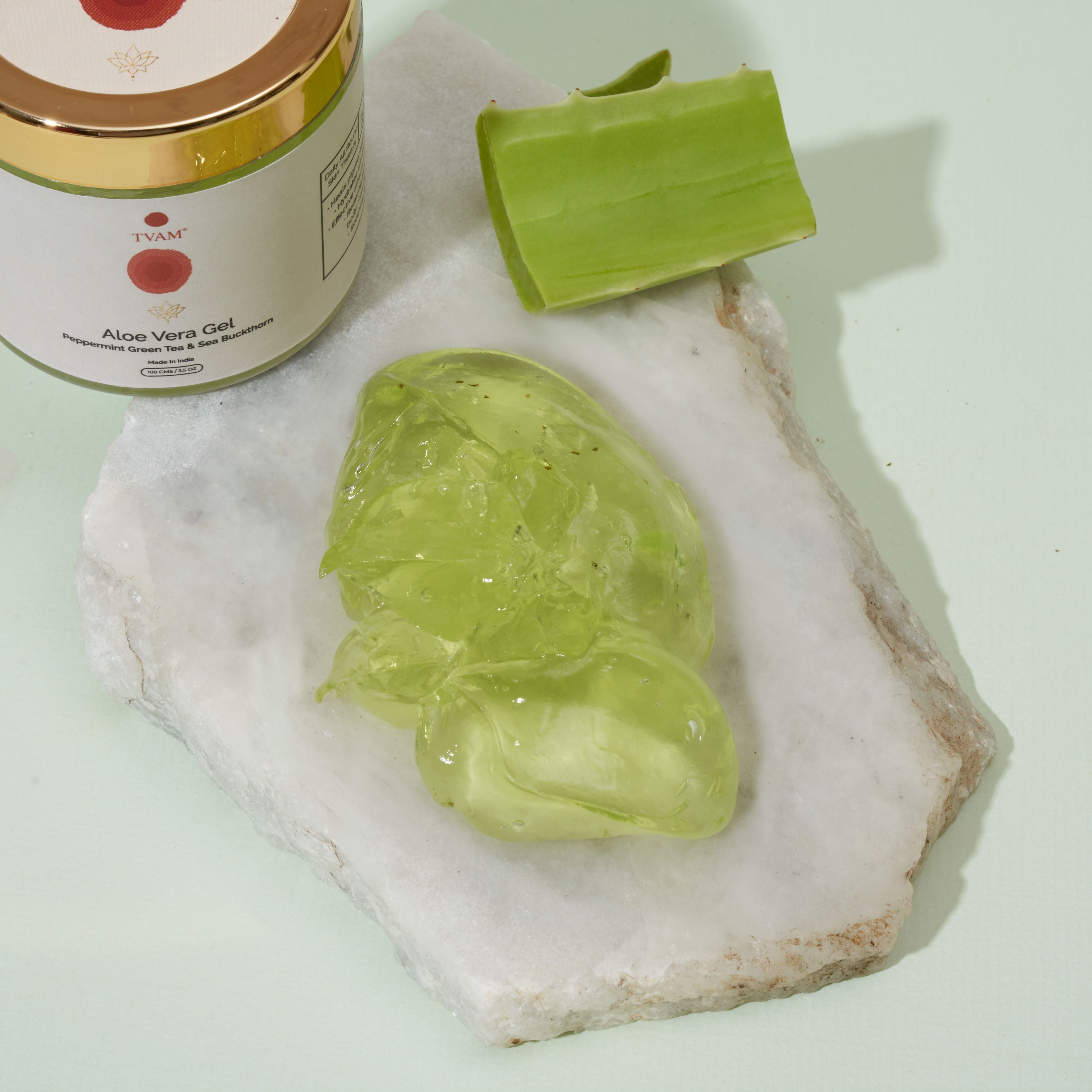 Natural Aloe Vera Gel - Peppermint, Green Tea & Sea Buckthorn