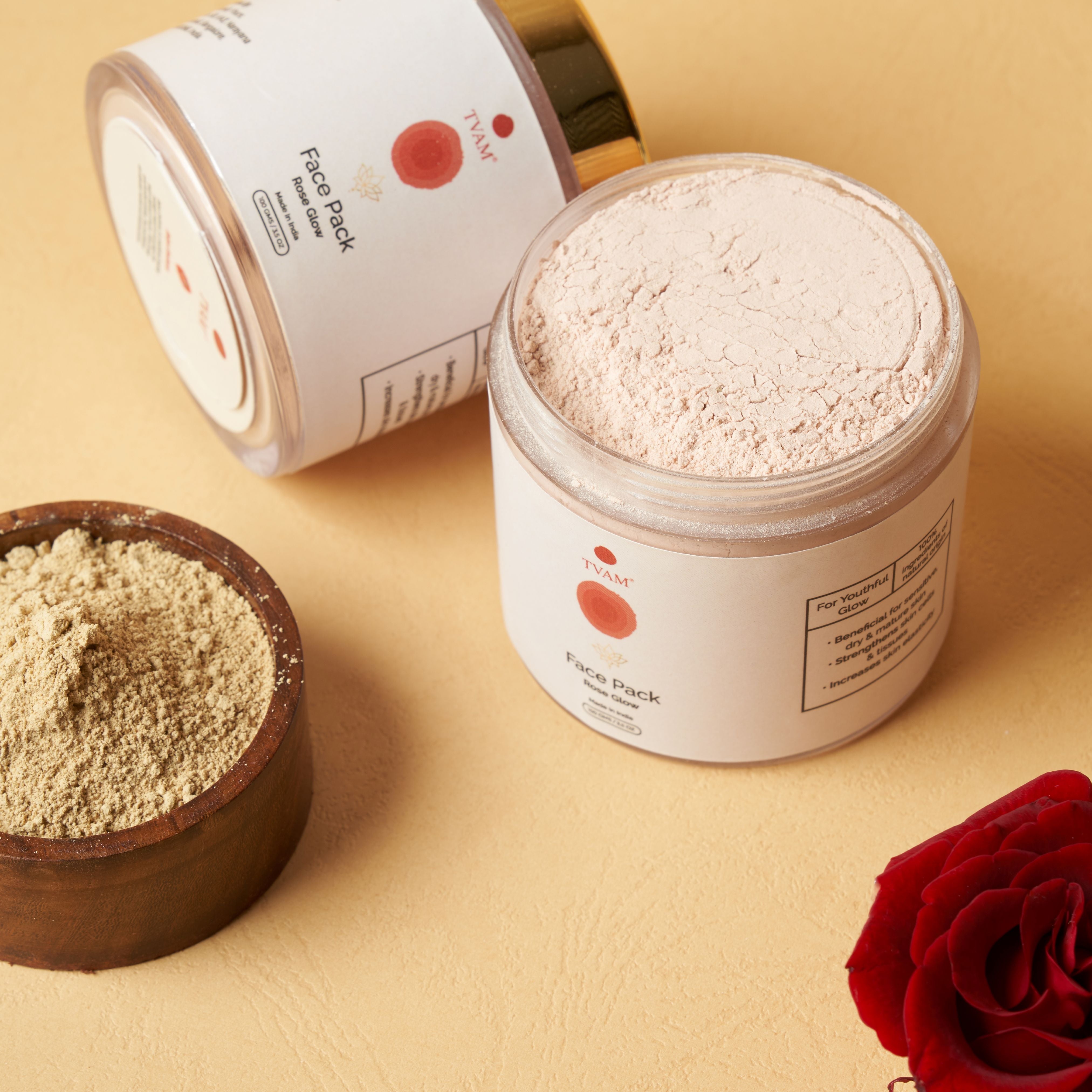 All Natural Face Pack - Rose for Glow