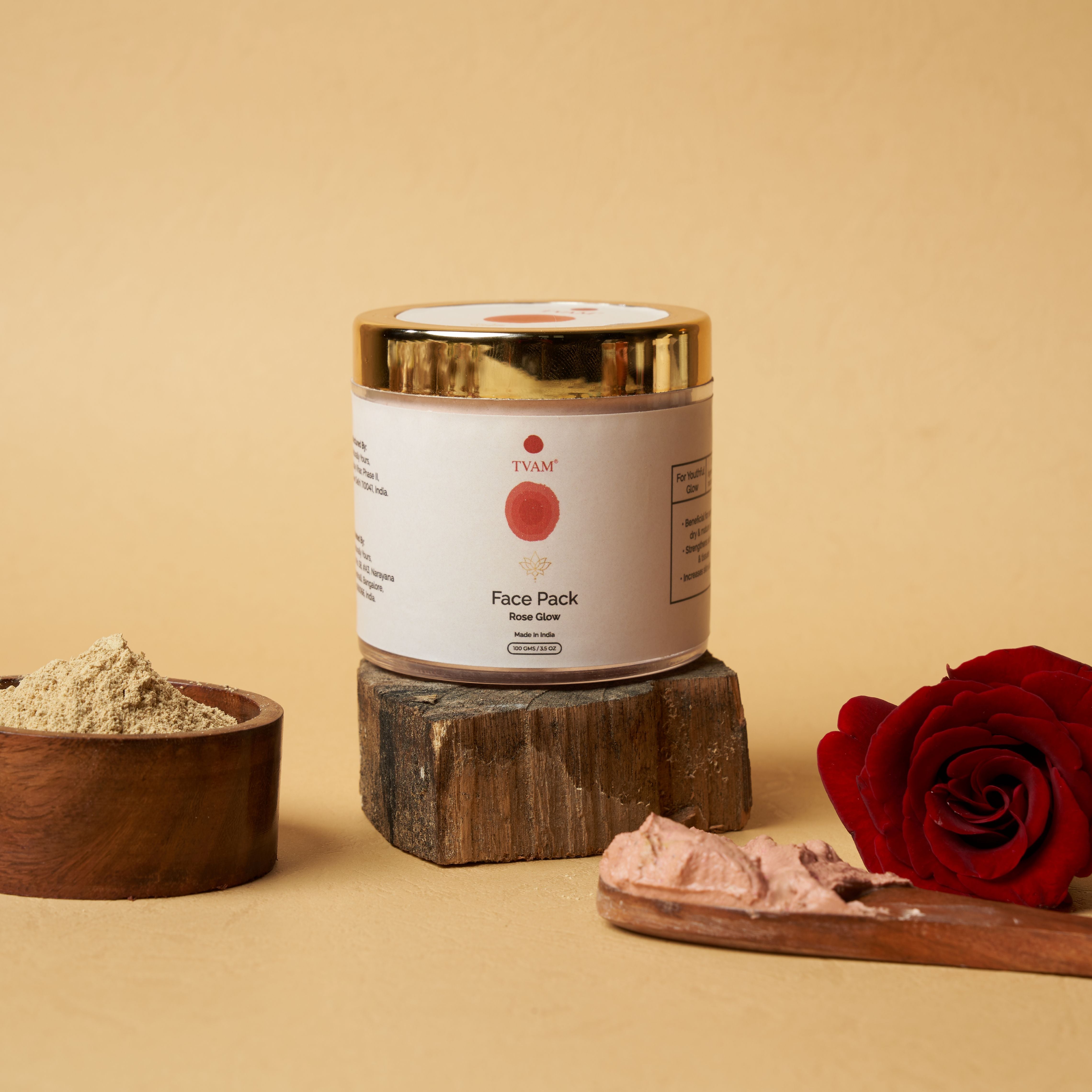 All Natural Face Pack - Rose for Glow