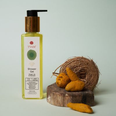Organic Aromatherapy Shower Gel - Ginger Lily & Turmeric
