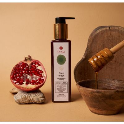 All Natural Face Wash - Pomegranate & Honey for Normal & Sensitive Skin